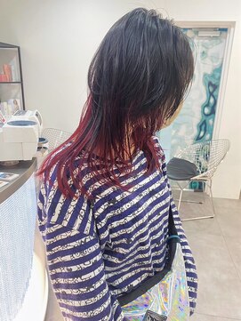 ギグスダブル 栄店(gigs double) ピンクインナースタイル/ウルフカット