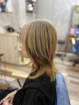 ヘアーズ ベリー 庄内店(hairs BERRY) アンブレラカラー×ウルフ