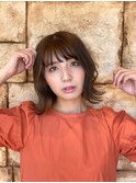 モテ髪 くびれ巻き セミディ ゆる巻き 愛され外ハネ 波巻き