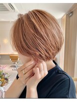 ゴカンムード(Gokan mood)&nbsp;オレンジベージュ！髪質改善インナーカラー縮毛矯正ブリーチ