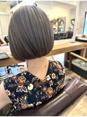 夏ボブ×スモーキーカラー