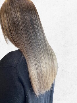 シェリー 仙台(Cherie) 髪質改善トリートメント★ハイライトミルクティベージュ白髪染め