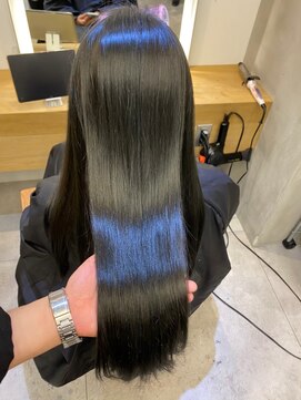 ジーナ 船橋(Zina) 髪質改善*ロングレイヤーグレーベージュ*美髪【Zina船橋】