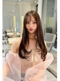 タッセルbob_美髪前髪アンブレラカラーこなれミディイメチェン