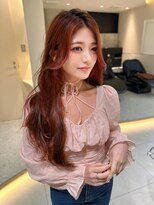 ロンドメリア 天神大名店(Lond Melia) ★小顔に見せるヘアワンレンレイヤー黒髪カタログネビージュ艶髪