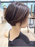 【 Ｉ. 】30代からの襟足すっきり前下がりショートボブ　川口