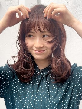 ロンドアンメゾン 原宿(Lond un Maison.) 韓国カール顔周り姫カットレイヤーカットブリーチなし[原宿]