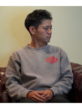 リトルマンバーバーショップ(LITTLEMAN BARBERSHOP) メッシュカラーxショートスタイル