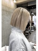 ホワイトブロンド/ホワイトグレージュ/ブリーチ/恵比寿/代官山