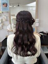 ファースト 祇園本店(first)&nbsp;【セットサロンfirst】サイドお団子ハーフアップ♪