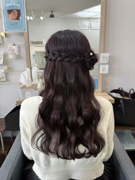 ファースト 祇園本店(first) 【セットサロンfirst】サイドお団子ハーフアップ♪