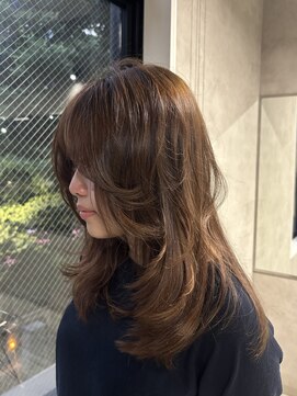 ネアー 新潟(NEER) アプリコットオレンジ/くびれヘア/ウェーブショート［新潟］