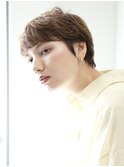 切りっぱなしショート・ボブ/絶壁解消/前髪なし/20代/30代/面長