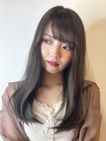 ルーム(Room)&nbsp;ナチュラル艶ロング/アッシュブラウンカラー/ストレートヘア