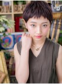 表情クールに…大人かわいい黒髪ベリーショートA2浦和20代30代