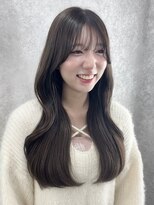 アイリス 天文館店(AIRIS)&nbsp;モーブブラウン 韓国ヘア くびれ巻き