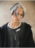 MEN’S HAIR/サーフカール/刈り上げセンターパート/ブリーチ