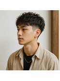 メンズツーブロックナチュラルショート 20代 30代 40代 50代