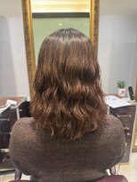 アピッシュ シェリ(apish cherie)&nbsp;コテ巻き風パーマミディアムパーマミックスパーマ