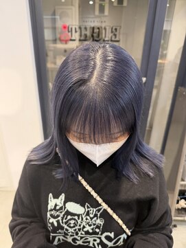 エイト 横浜店(EIGHT) ネイビーカラー[韓国ヘア/ブリーチ/ダブルカラー/横浜]