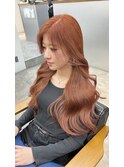 20代30代◎ブリーチなしピンクベージュ透明感カラー