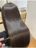 髪質改善ストレート×カラーリング