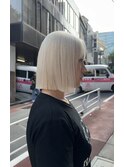 抜きっぱなしブロンド/ホワイトブロンド/ホワイト