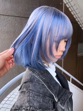 イエナ 渋谷(IENA) ダークアッシュブラウンレイヤーカット韓国巻きスタイル