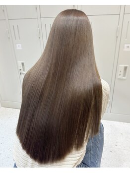 アレンヘアー 名古屋店(ALLEN hair)の写真/≪名駅/髪質改善≫オリジナル技術で自然でまとまる潤い艶ストレート!思わず触りたくなるような美髪に!