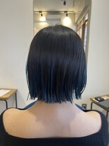 ハチマルハチ ナル 登戸店(808 nalu) ブルーインナーボブ × ナチュラルブラ