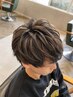 【河田指名限定】メンズカット+デザインメッシュorハイライト　￥15000