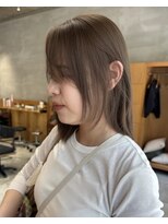 ニディ(Nide)&nbsp;ブリーチなしダブルカラー透明感くすみベージュ