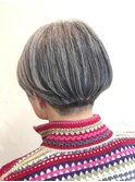 【amule hair】ボブショート/30代/40代/50代/白髪ぼかし