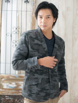 モッズヘア メン 上尾東口店(mod's hair men) ≪mod's men≫ダークアッシュの爽やかワンレンセミウエットM