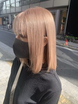 ラフ 難波店(LAFF) #黒髪#ボブルフ#ネビージュ#小顔#ワンレン