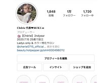 代表:cherie_miki.mオフィシャル:cherie0715_official