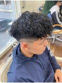 滋賀、南草津、メンズ美容室、波巻きツイストスパイラルパーマ
