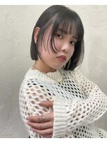 リフトバイマグ 松本駅前店(lift by mag) 20代30代ミニボブココアブラウン小顔美肌ストレート丸み