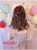 結婚式へア
