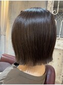 切りっぱなしボブ ぱつっとボブ  ミディアムヘア