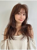 シースルー前髪×ふわっとレイヤー