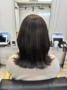 ナンバースリー 溝の口店(Number Three) ナチュラルハイライト、グレージュ