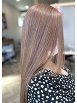 クウ(cuu)&nbsp;ピンクベージュ/ブリーチなしWカラー/髪質改善