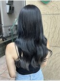 ブリーチなしダブルカラーブルーブラック【ことこ】