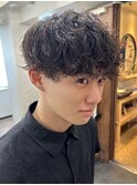 横浜波巻きパーマシャドウパーマツイストスパイラルパーマ30代