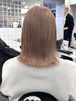 ミルクティーベージュダブルカラーハイトーンカラーレイヤー韓国