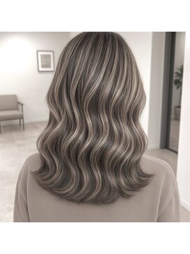 ヘアサロン エフ 渋谷(F) #ハイライト#コントラスト#ベージュ#ブリーチ