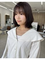 ミリ 奈良店(mm)&nbsp;くびれボブ/ベージュ/レイヤー/グレージュ/奈良