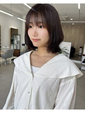 ミリ 奈良店(mm) くびれボブ/ベージュ/レイヤー/グレージュ/奈良