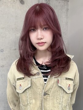 ソル バロール 表参道(SOL .valor) 原宿ケアブリーチ顔周りレイヤー韓国ワンホンハイトーンブロンド